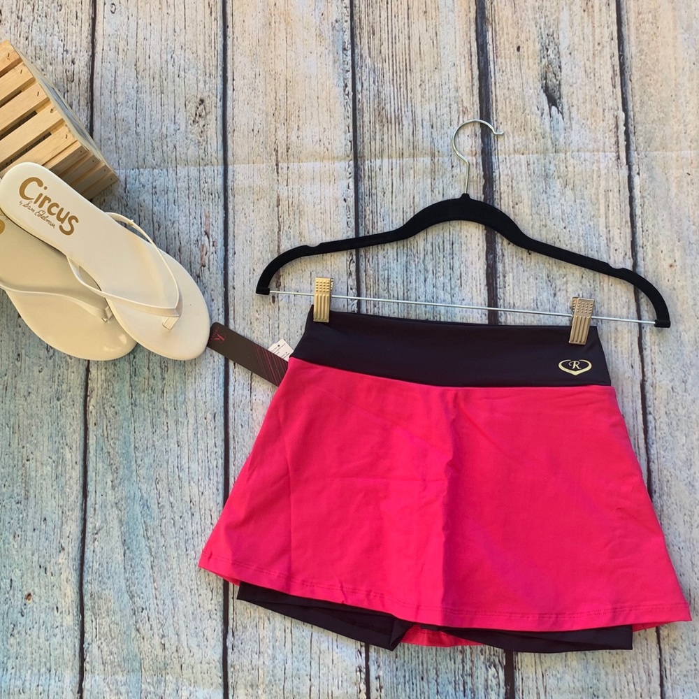 Athleisure - Pink Ruffle Skort - Picture 3 of 4